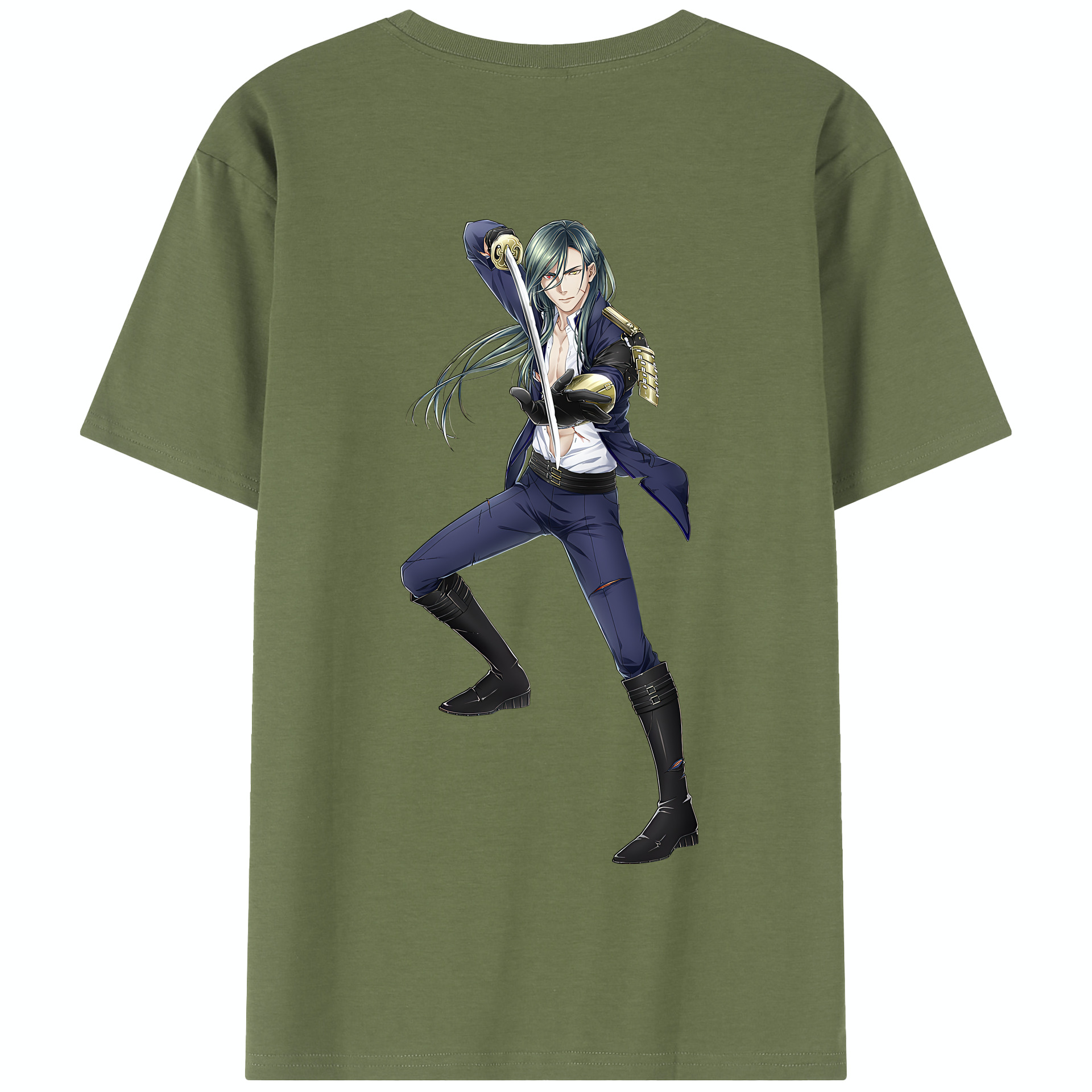 （画像用） 刀剣乱舞 Touken Ranbu 綿100％半袖Tシャツ（背面プリント）